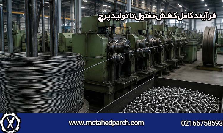 فرآیند کامل کشش مفتول تا تولید پرچ